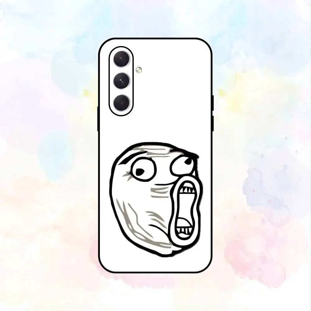 حافظة هاتف مضحكة من R-Rage C-Comics لهاتف سامسونج جالاكسي A73، A72، A71، A70، A53، A52، A51، غلاف أسود ناعم آخر