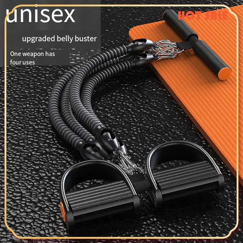 100LBS Pedal Tension Rope Men Abdominal Elastic Band Tension Rope Expand Chest Strength Exercise Fitness Equipment