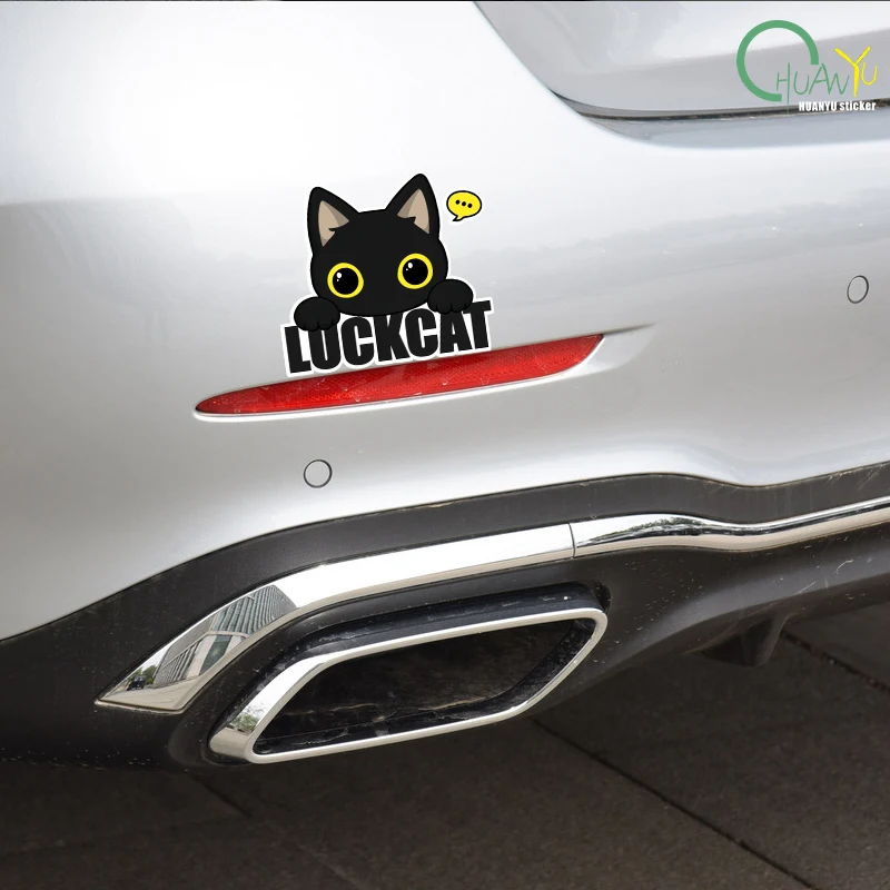 Zhaoji Cat Car Sticker Personalized Creativity Cute Cat Car Sticker Scratch Sticker Motorcycle Reflective Decoration Sticker