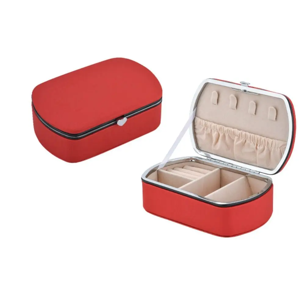 Simple PU Leather Jewelry Packing Box Necklace Bracelet Organizer Earrings Rings Holder Dustproof Jewelry Display Box Necklace