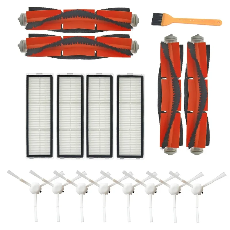 HEPA-фильтр BAAD + боковая щетка + основная щетка, как показано, пластик для Xiaomi 1C Mijia STYTJ01ZHM Dreame F9, детали робота-пылесоса