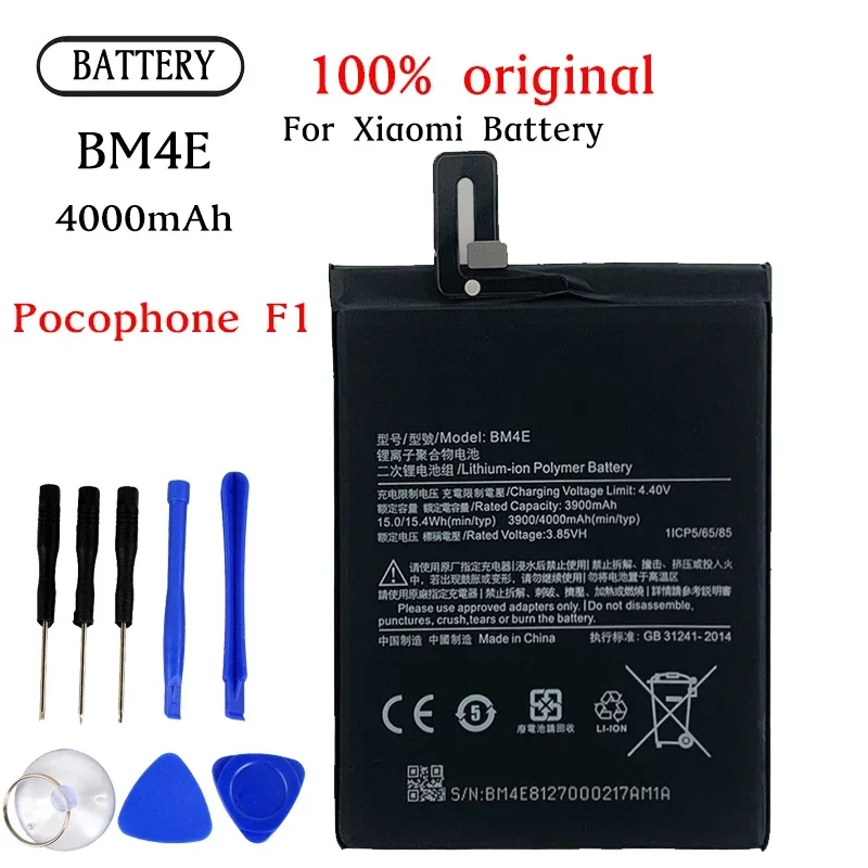 

BM4E BATTERY for Xiaomi MI Pocophone Poco F1 / POCO F1 high capacity Quality Mobile phone Batteries Bateria