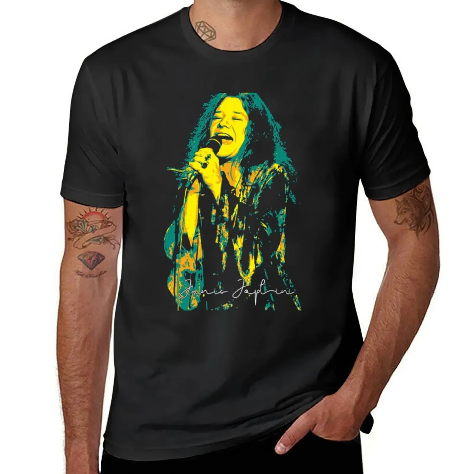 

Janis-Joplin T-Shirt custom shirt animal prinfor boys anime mens graphic t-shirts big and tall