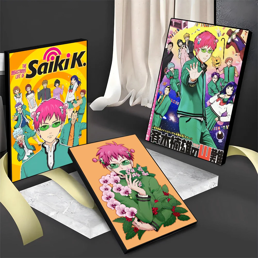 Anime Disastrous Life Of Saiki Movie Sticky Posters Vintage Room Bar Cafe Decor Nordic Home Decor