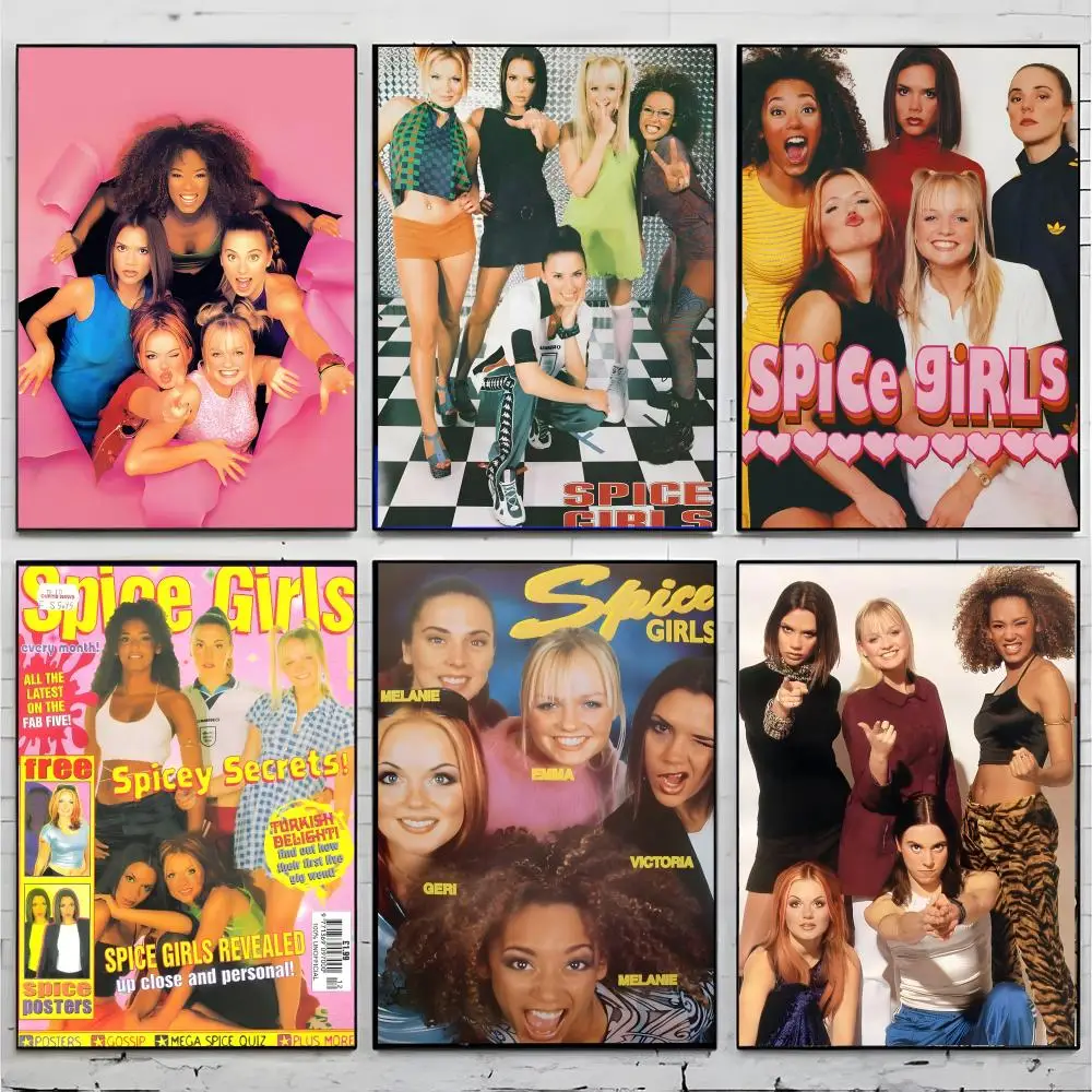 pop band music poster S-Spice Girls Poster Premium Decor Art & Gift for Household Lounge Home Ornaments