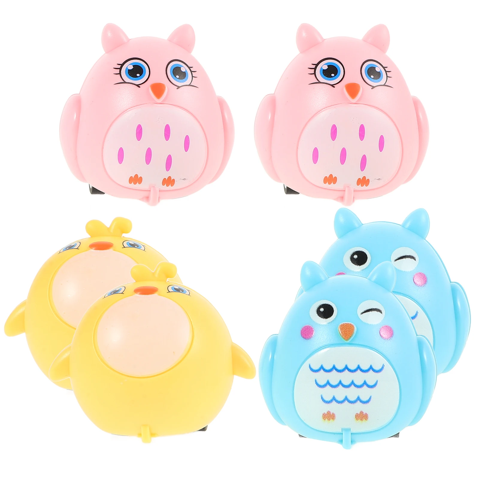 Mini voiture électrique en forme d'animal, 6 pièces, jouets pour bébés et tout-petits, voitures à Friction en Pp