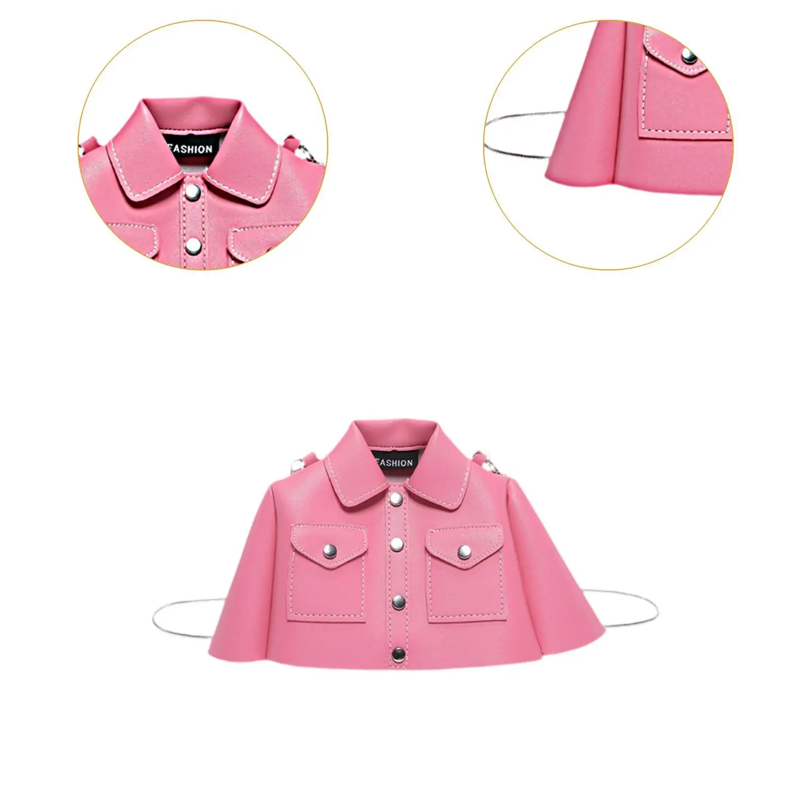 Dames schoudertas Veelzijdige boekentas Draagbare elegante kledingvormige ketting