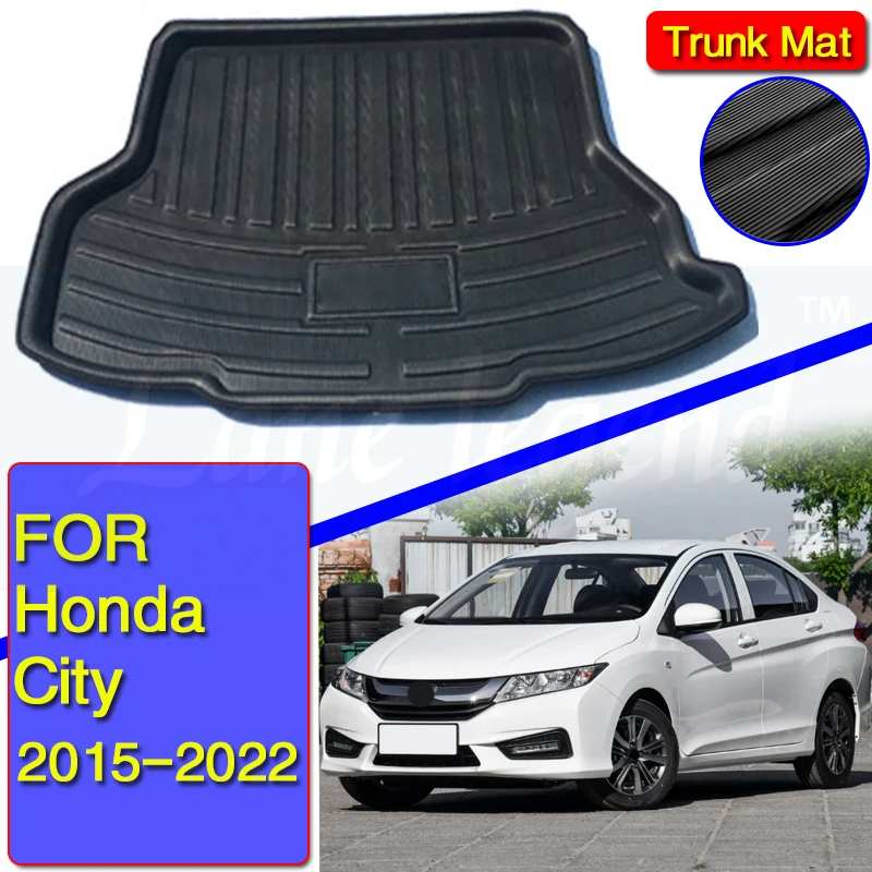 

Accessories For Honda CITY 2015-2022 Car Rear Trunk Liner Cargo Boot Mat Floor Tray Mud Kick Protector Carpet