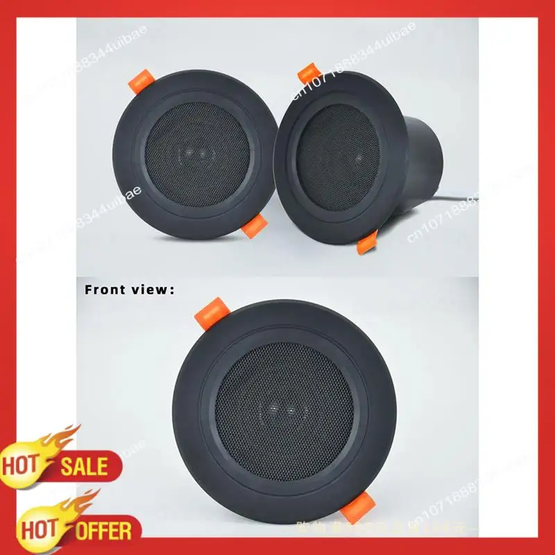 B47C 3'' Ceiling Home Speaker Speaker Forkitchen Bathroom 10W Moisture-Proof Full Range Music Speaker Full Range Music Speaker W