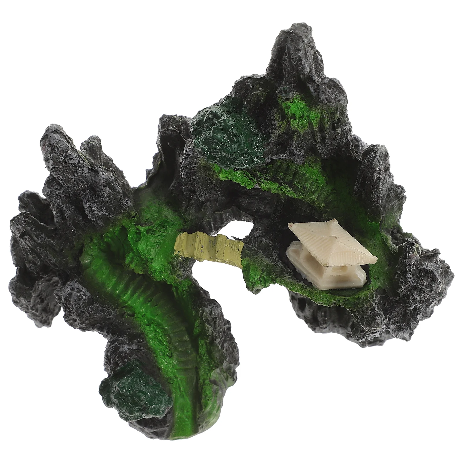 

Realistic Fish Hideout Decor Delicate Resin Rockery Statue Aquarium Supply Small Compact Fish Tank Decorative Accessory