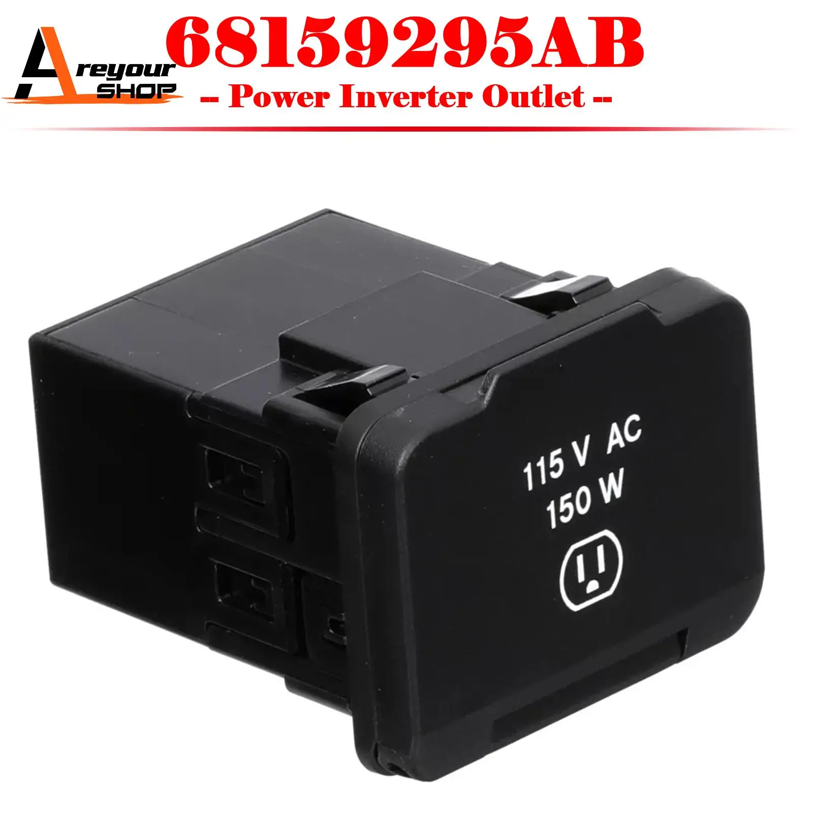 68159295AB Power Inverter Outlet 150W for Ram 1500 2500 3500 4500 2013-2016