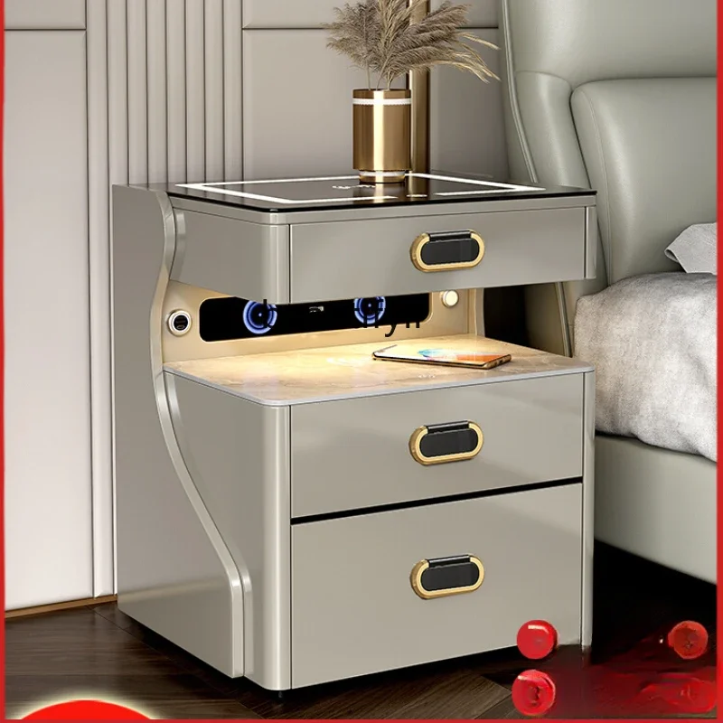 

Bedside table, safe, invisible smart bedside safe, Bluetooth speaker, dual wireless charging, remote monitoring