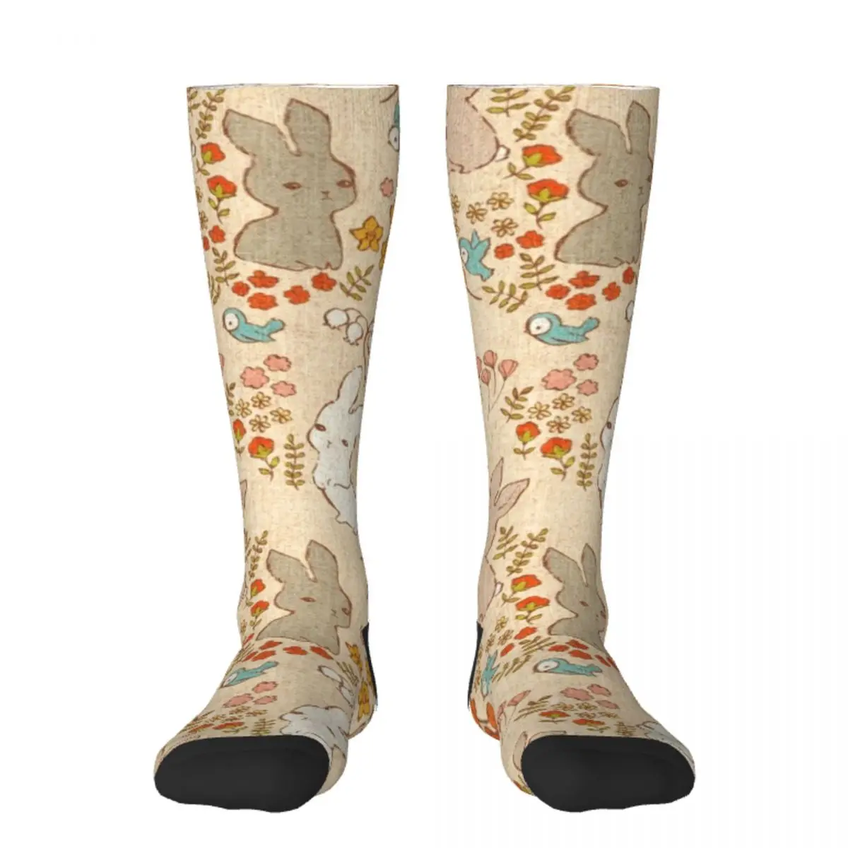 

Vintage Bunnies Socks short retro funny gift Man Socks Women's
