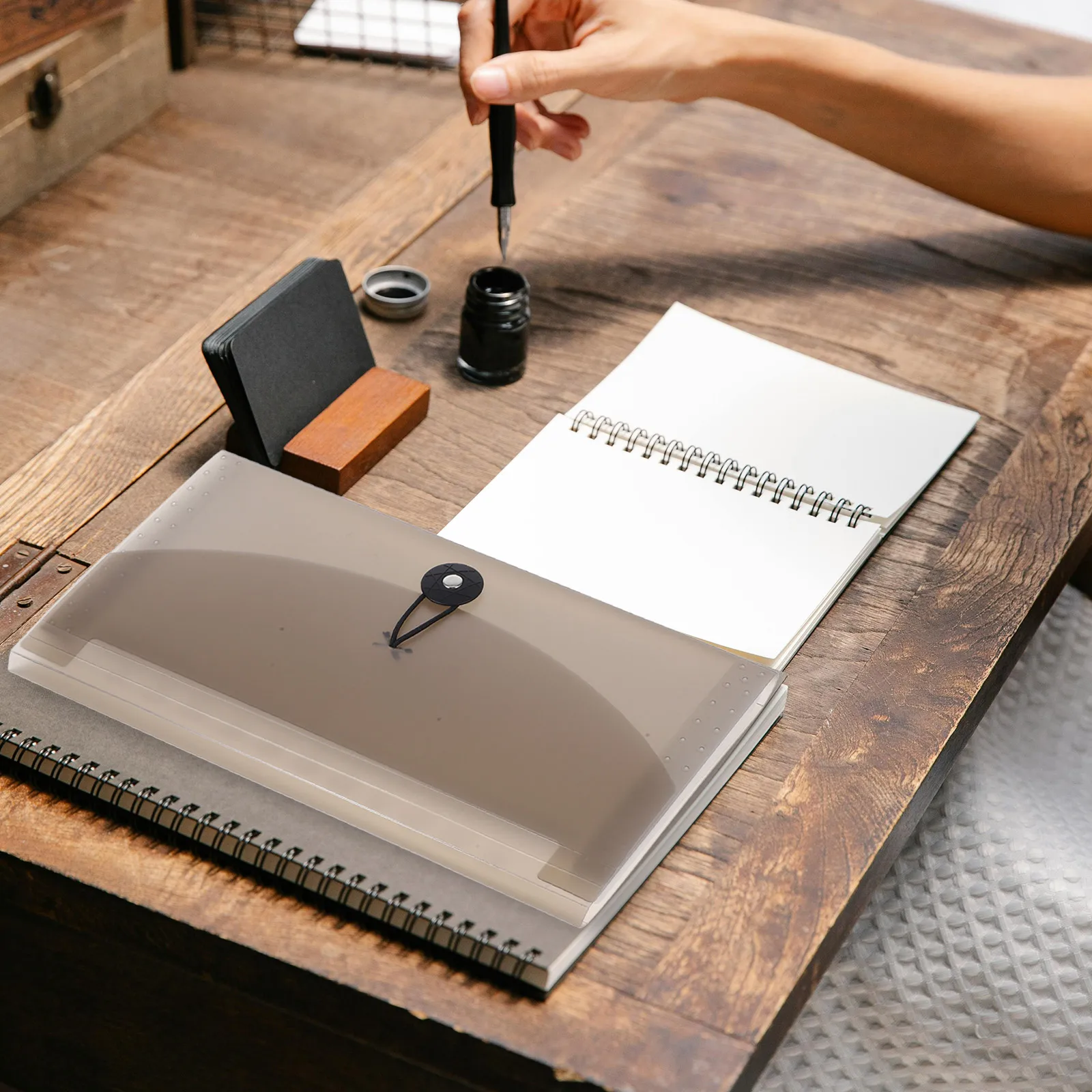 A6 Small Accordion File Organizer Portable Receipt Holder For Bills Tickets Business Cards Multi-Layer Document Storage