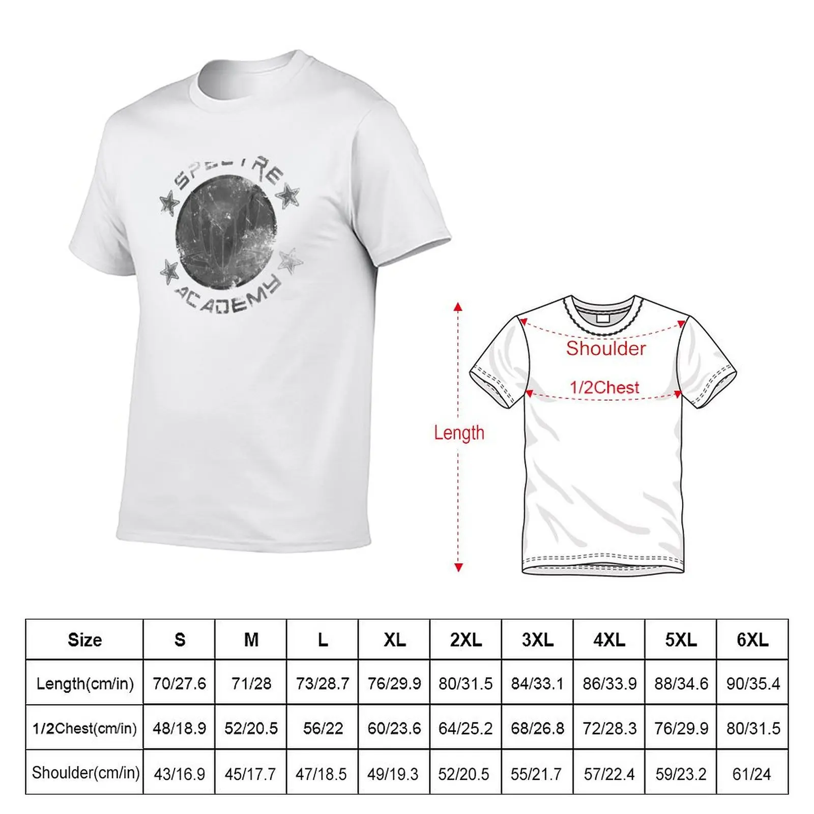 Mass Effect - Spectre Academy T-Shirt Plus Size Summer Casual T-Shirt