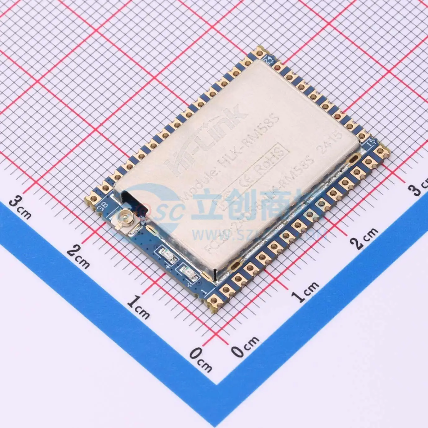 2pcs HLK-RM58S 30x22mm Bluetooth4.2 I2C GPIO PWM SPI UART WiFi Wireless IoT Smart Home Module