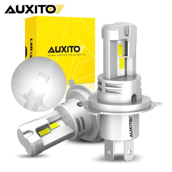AUXITO 2 Stuks HB2 9003 H4 LED Koplampen met Canbus 20000LM Super Heldere Autolichten 32 7035CSP Fanless H4 LED Diode Lamp 12V
