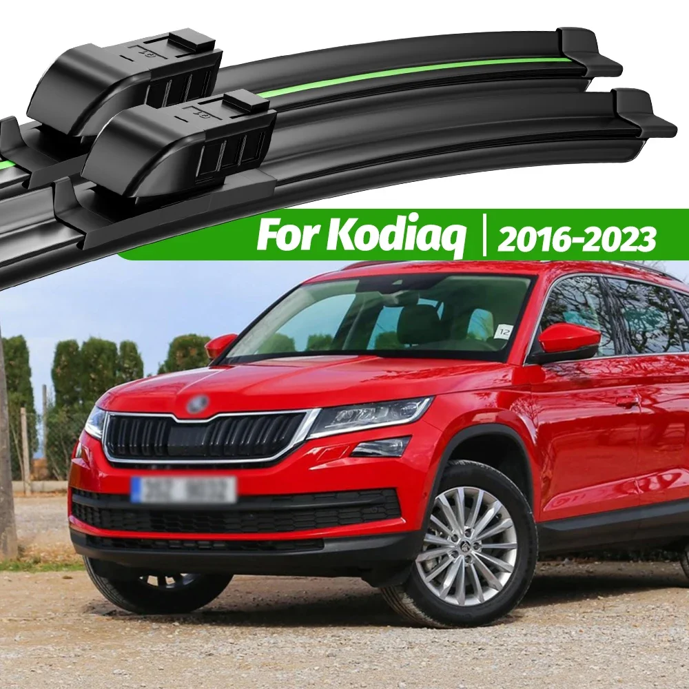 

For Skoda Kodiaq 2016-2023 2pcs Front Windshield Wiper Blades 2017 2018 2019 2020 2021 2022 Windscreen Window Accessories