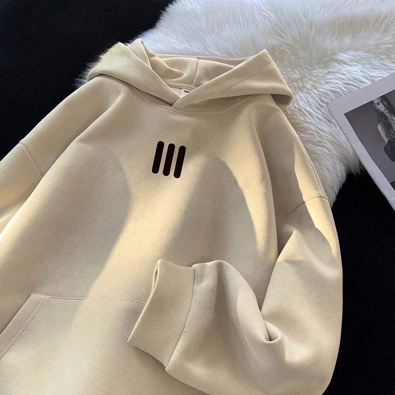 

Men's Hoodie Classic Style Men's and Women's Clothing Autumn and Winter Casual Super Large Hoodie Sportswear Warm and Windproof
