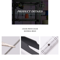 21 Pieces 3D Printer Nozzle and Cleaning Kit 0.4 Mm Mk8 Nozzles 0.4 Mm Needles and 1 Pack Tweezers Tool Kit Stainless St G