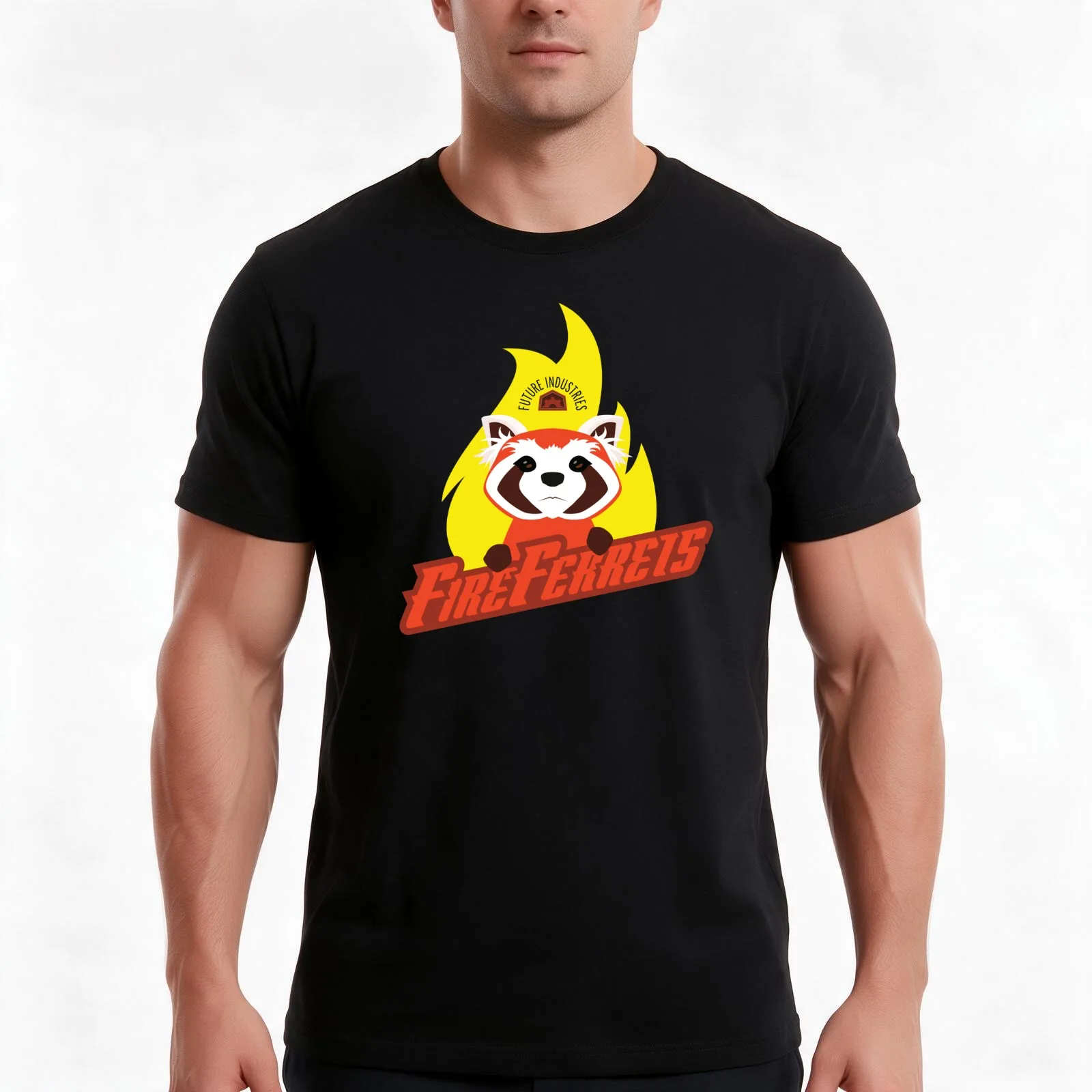 Future Industries Fire Ferrets Men T Shirt t shirt man casual