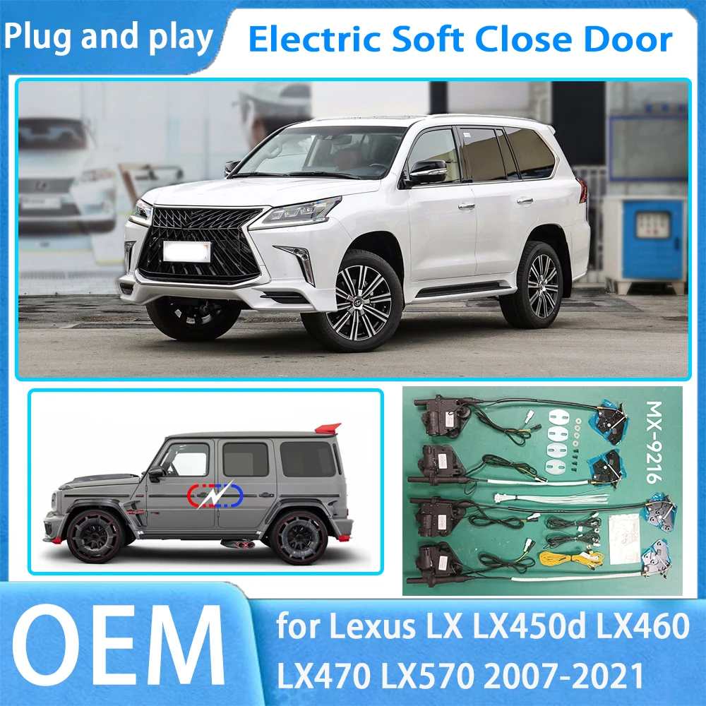 for Lexus LX LX450d LX460 LX470 LX570 2007-2021 OEM Car Soft Close Door System Automatic Electric Auto Pull Power Latch Power