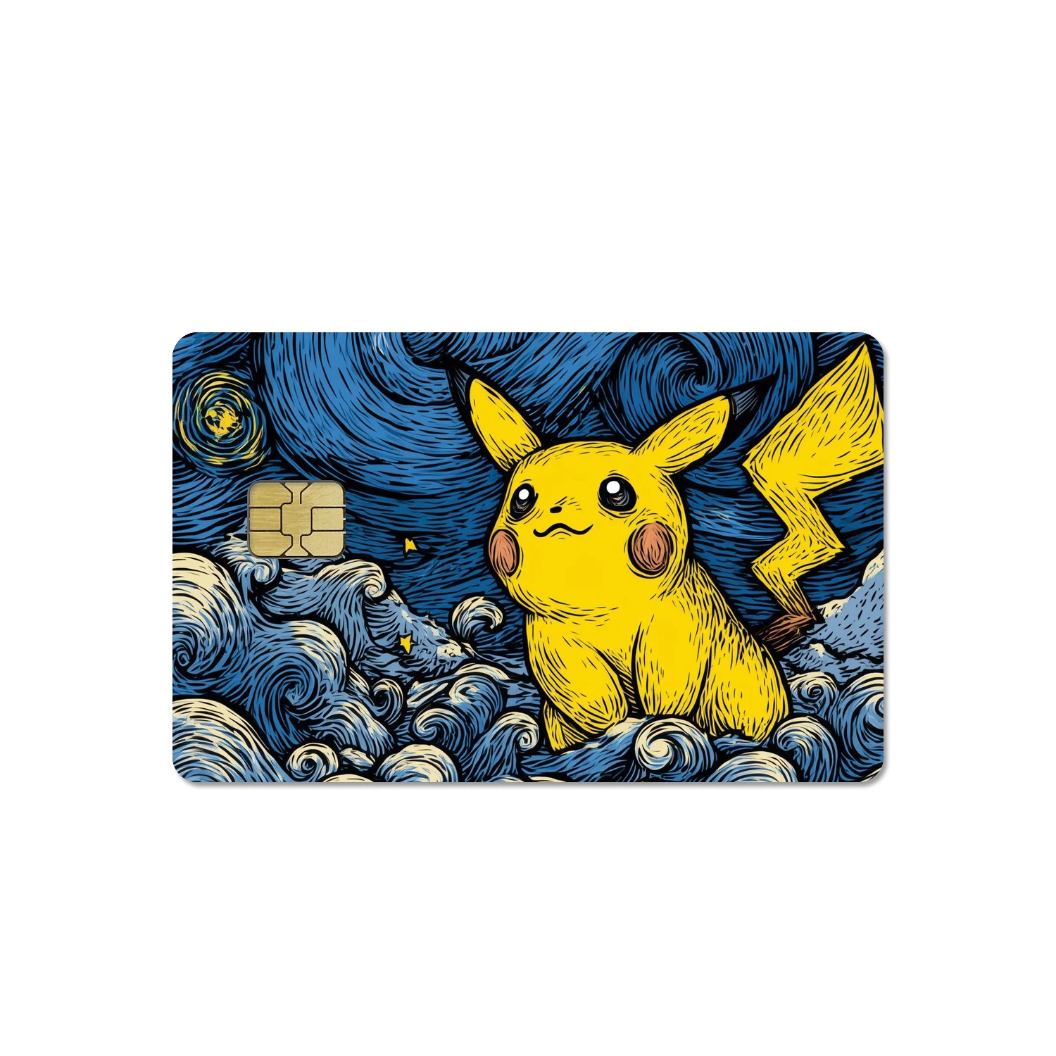 สติกเกอร์ฟิล์ม PVC แบบด้าน HD 2.5D ลายการ์ตูนน่ารัก DIY สำหรับตกแต่งบัตรเครดิต บัตรเดบิต กันน้ำ ของขวัญ