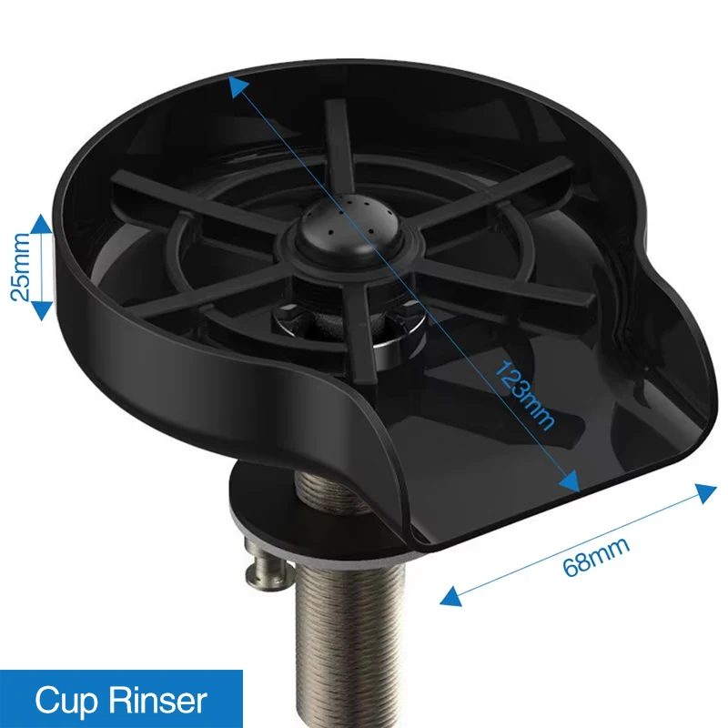 

Stainless Steel Bar Kitchen Sink Cup Rinser Automatic 10 Hole High Pressure Cup Washer For Bar Kitchen Beer Milk Tea Cup Rinser