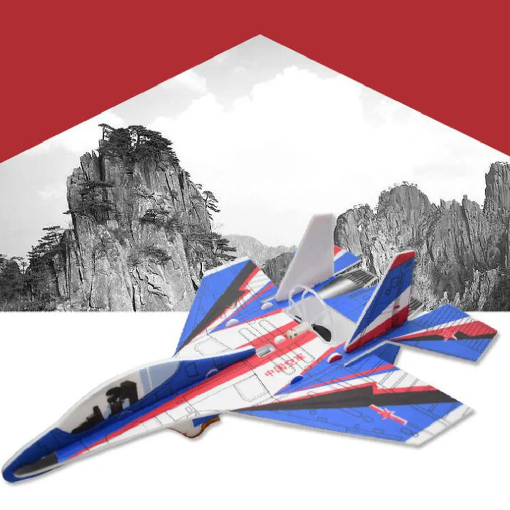 DIY USB Rechargeable Electric Hand Throw Flying Glider Plane Lightweight Epp High-Polymer LED Light Safe Outdoor Game for Kids