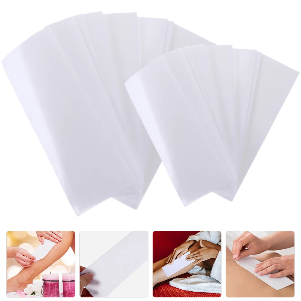 200 Pcs Wax Paper Hair Removal for Waxing Strips Body Facial Women Non-woven Face