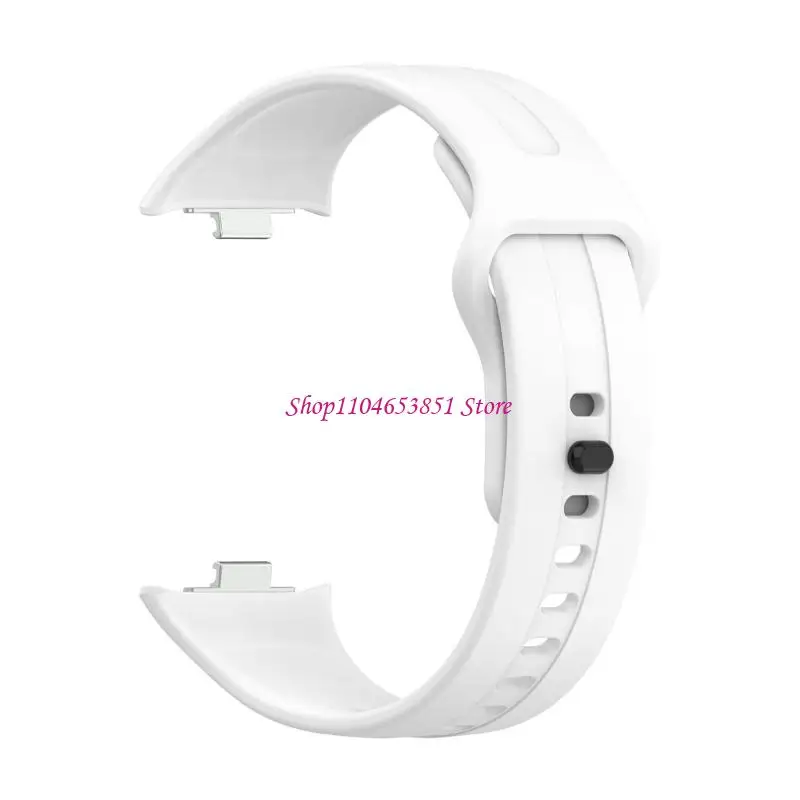 Replacement Smartwatch Band for Watch 6 Active with Fixed Metal Attachments and Adjustable Tuck-Under Silicone Design