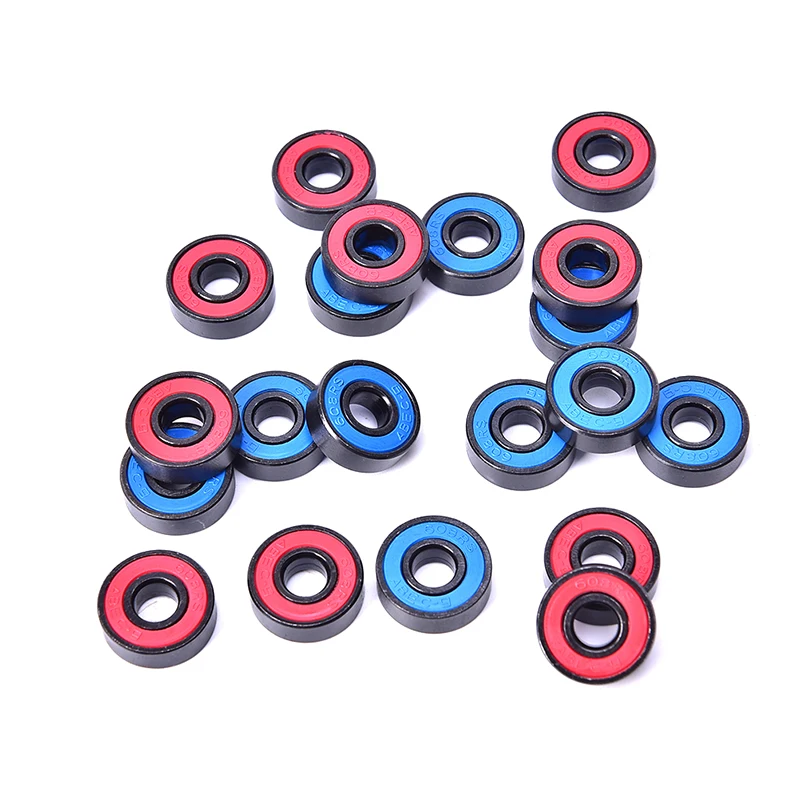 10 Stück 2rs Lager tiefe Nut Stahl doppelt abgedichtete Miniatur kugellager 608rs 608-2rs Spielzeug Roller Skateboard Zubehör