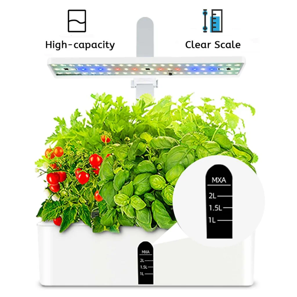 Hydroponics Growing System Automatic Indoor Herb Garden Starter Kit With LED Grow Light Smart Garden Planter For Home Kitchen