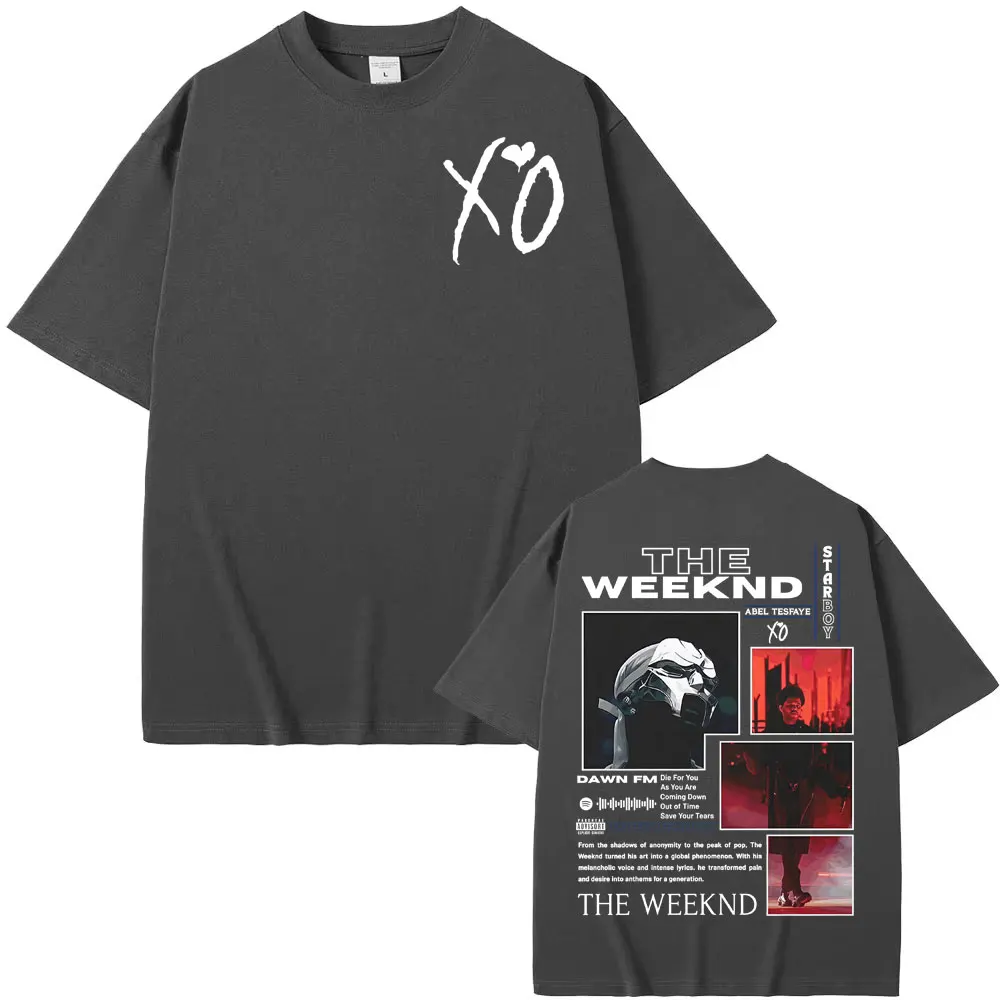Rapper The Weeknd Music Album Cover T Shirts Men Women Fashion Hip