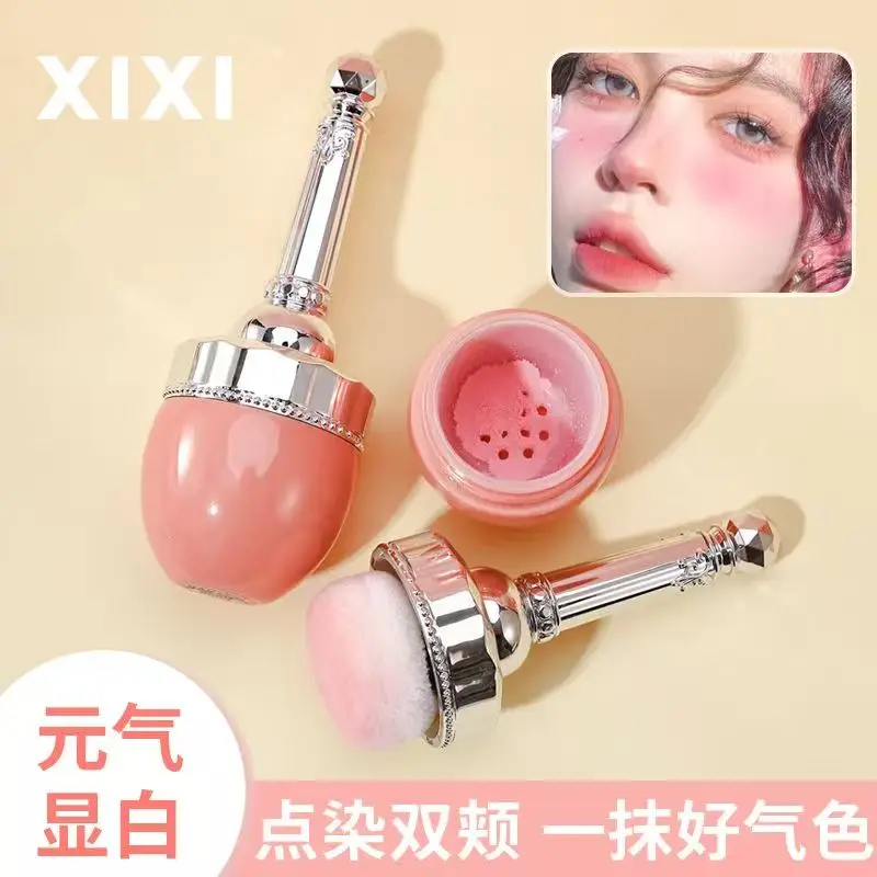 Xixi Powder Blusher Powder Is Delicate Natural Light Low Saturation Not Easy To Smudge Matte Long-lasting Beauty Face Makeup