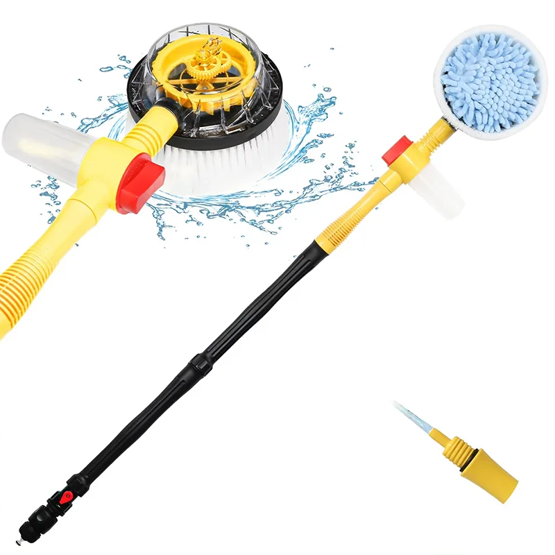 Car water washing mop special car cleaning tool for automatic water squeezing without damage to the car rotating soft brush