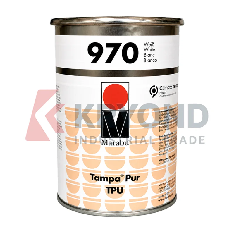 Marabu Tampa Pur TPU 970 980 950 Polyurethane Pad Printing Ink Solvent-Based 2K High Opacity for PP, PA Metal, Plastic Substrate