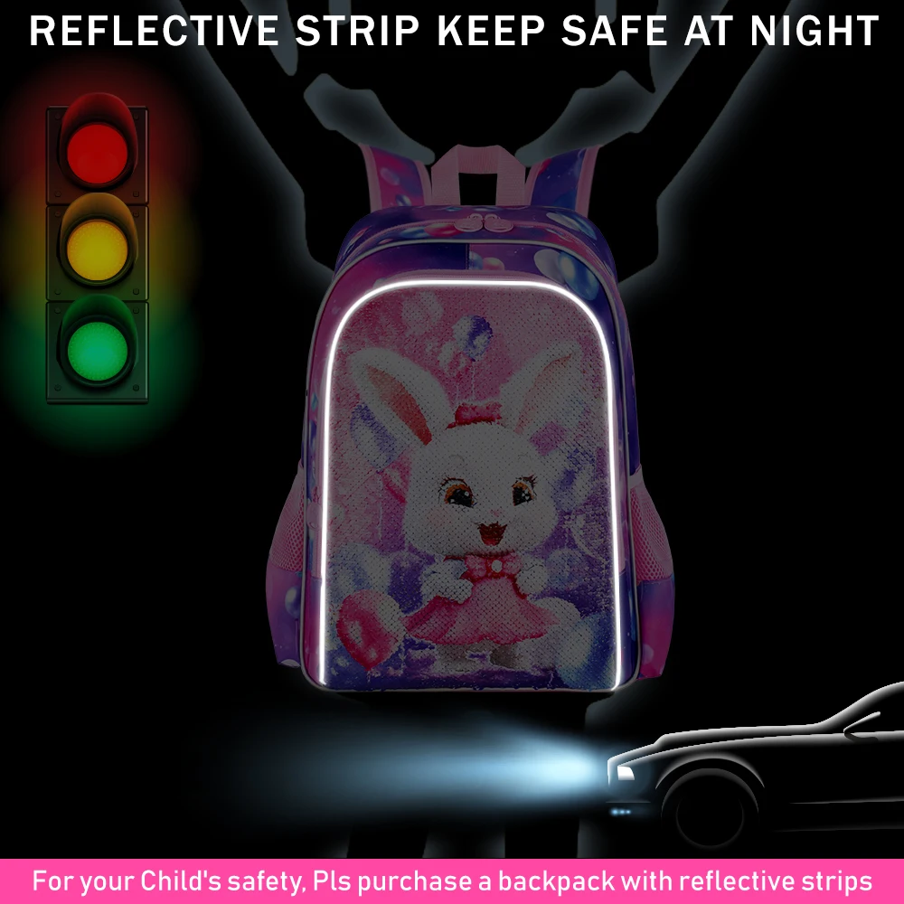 3PCS Backpacks for Girls, 16\