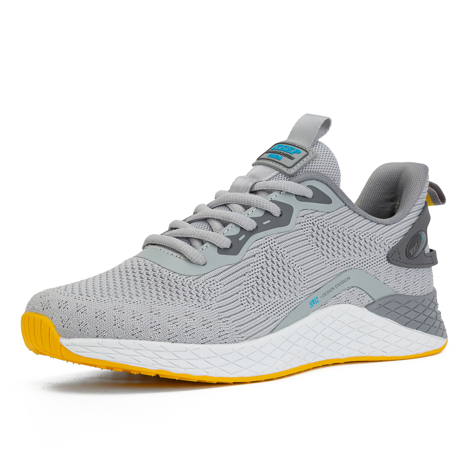  Baasploa Men Running Shoes Mesh Breathable Lightweight Sport Shoes Male Lace-up Comfort Casual Sneakers for Men Non-slip Outdoor 