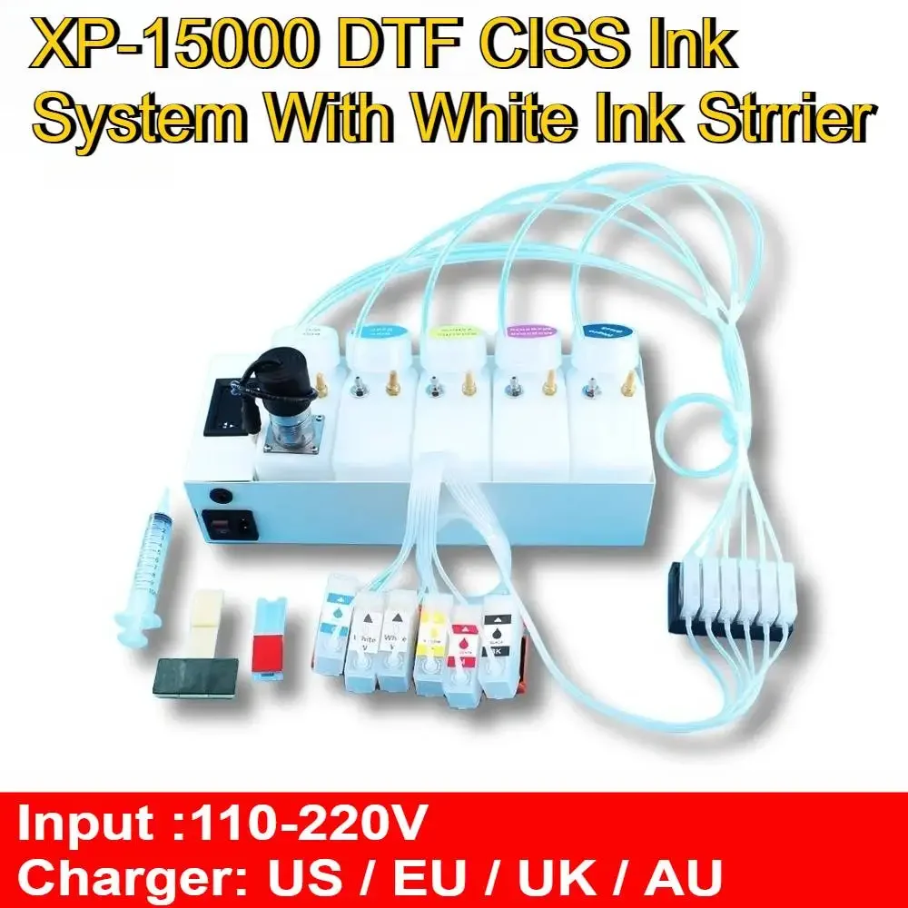CISS For Epson XP15000 Convert Kit XP15000 DTF CISS Ink Supply System Modify XP 15000 DTF Device Tool With White Ink Strrier Kit