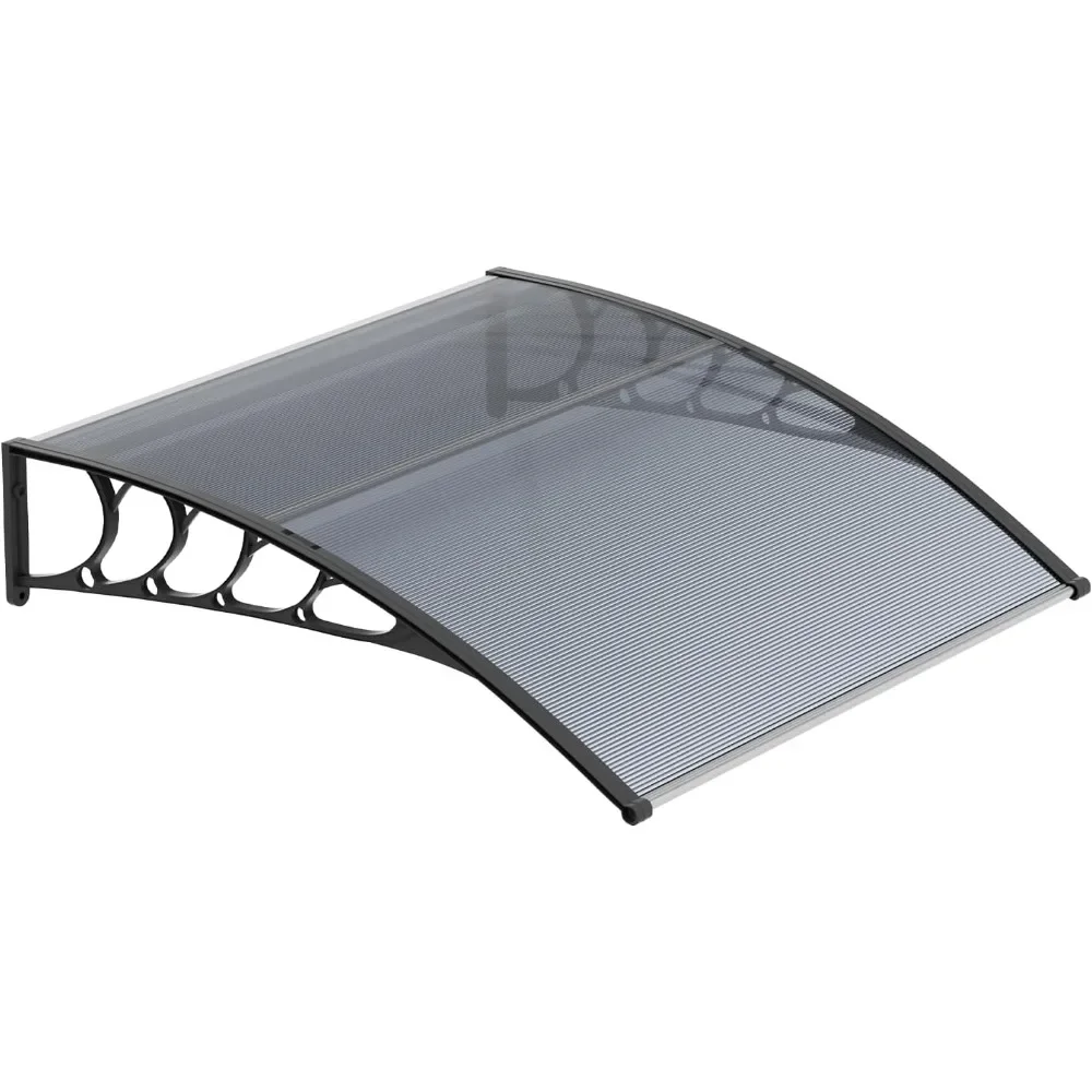 

Awnings for Windows, 39"x35" Window Door Entry Awning Polycarbonate Cover Front Door Window Shade Outdoor Patio Canopy