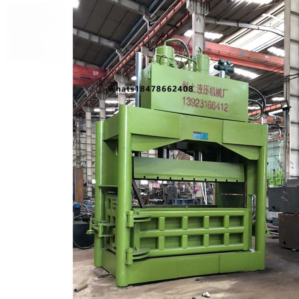 Keshang YJ-350T Automation Vertical Baler Press Scrap Baler Machine for Metal Vertical Bailer