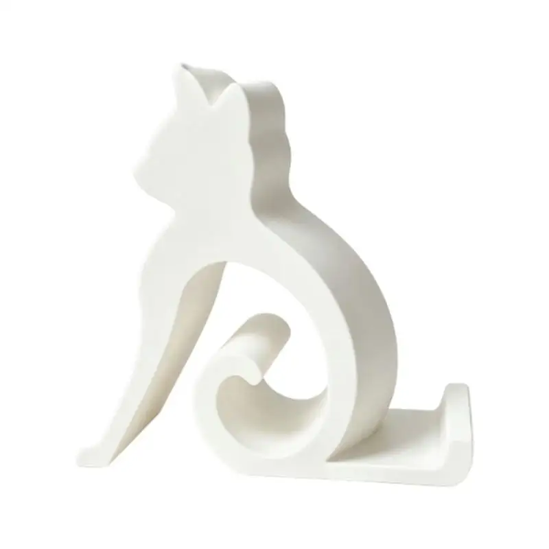 31BA Study Desk Holder, Decorative Pet Outline Stand with Inclined Support and Clean Exterior for Daily Work