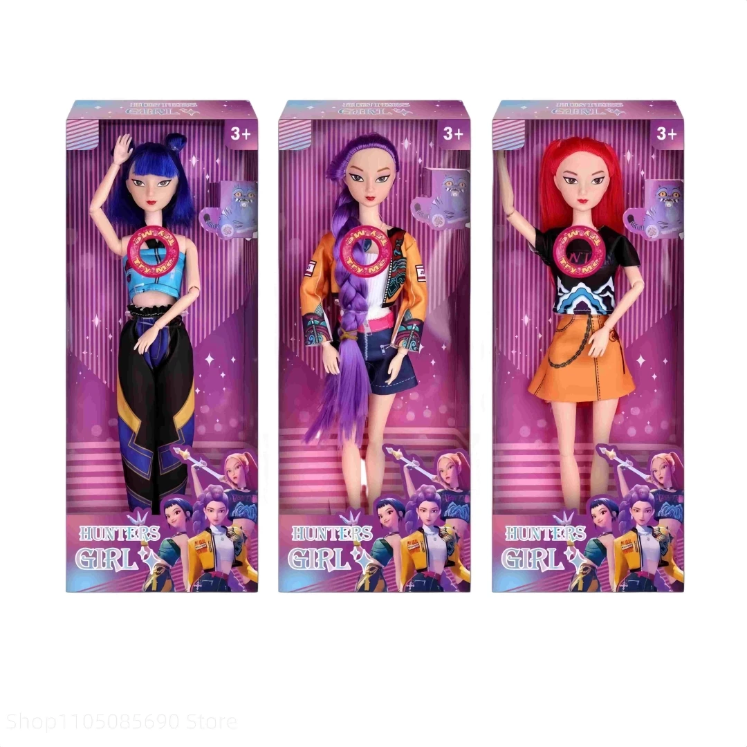 Hot High Quality Music style Anime KPop Demon Hunters Doll Vinyl Toy Rumi Mira Zoey Theme song golden Birthday Fan Club Gifts