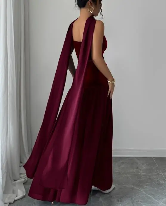 

2026 New Fashion Trend Elegant Strapless Long Skirt Banquet, Daily, Party, Commuter Women's Wear
