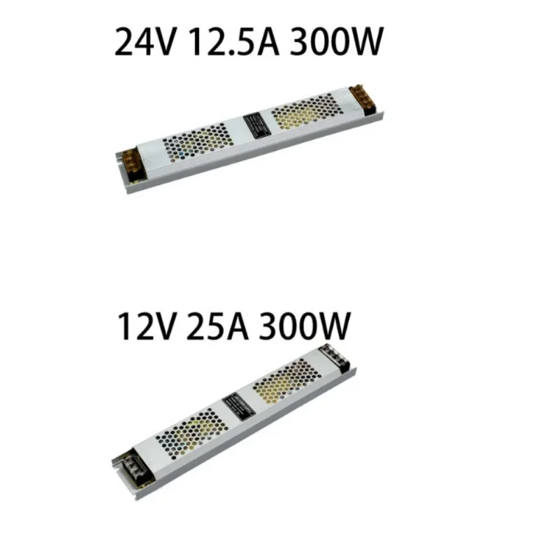 Fuente de alimentación LED ultradelgada DC12V 24V, transformadores de iluminación 60W 100W 150W 200W 300W, adaptador de Controlador LED, convertidor