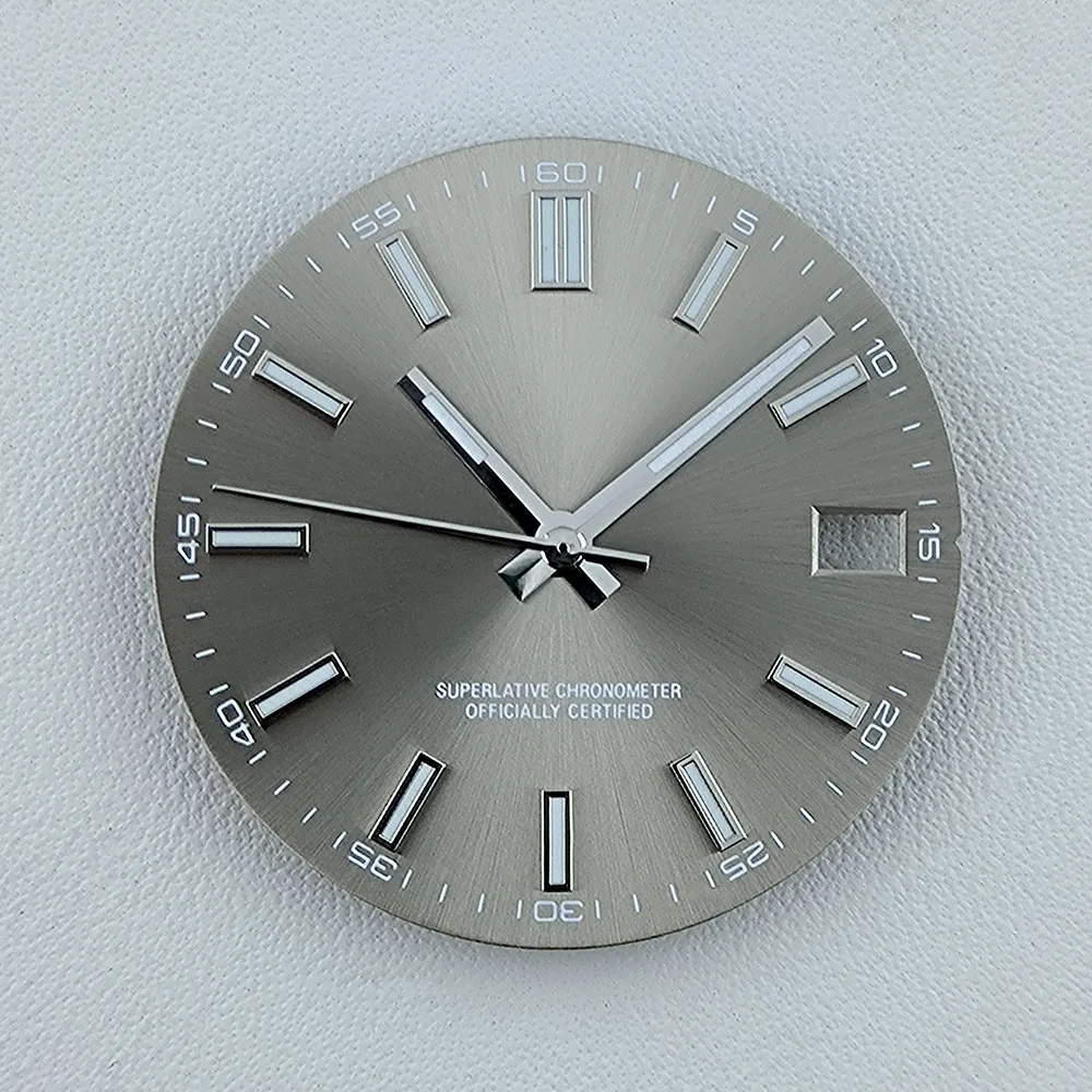 Циферблат NH35, циферблат для часов, индивидуальный логотип, без логотипа, синий светящийся циферблат 28,5 мм для N H35 N H36, аксессуары для часов с механизмом