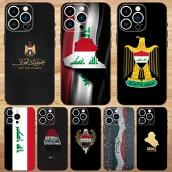 Nation Iraq Flag Phone Case For iPhone15,14,13,12,11,Pro,Max,Plus,Mini,X,XS,XR,8,7,6,S,Plus,SE Soft Black Case