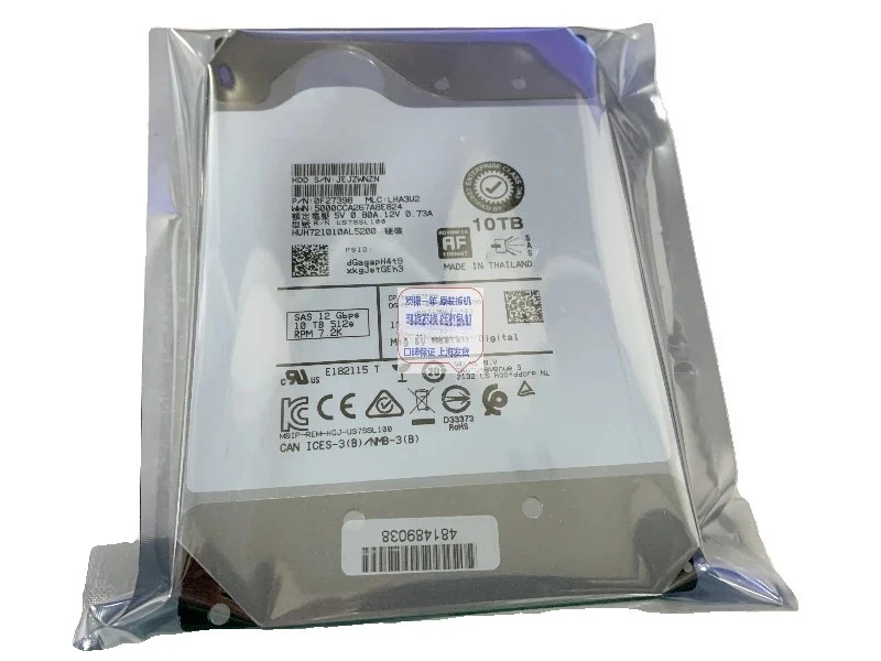 

07FPR 007FPR HUH721010AL5200 10T SAS 12Gb 7.2K 512e Hard Drive Used