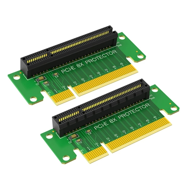 Pcie 8X to Pcie 8X 90 Degree Risers Card Steering Card PCIE Adapter Card Slot Data Transmission Converters for 1U Server